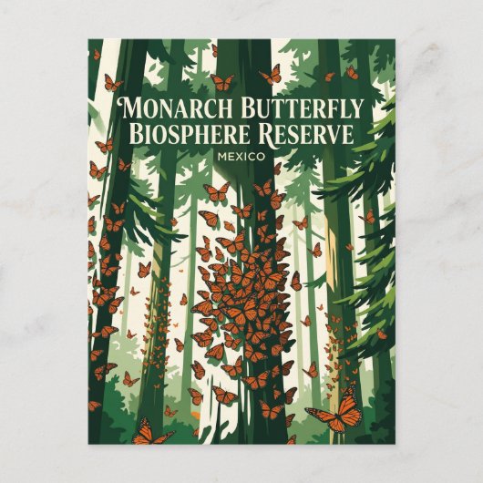 Monarchvlinder Biosfeerreservaat Mexico Briefkaart (Voorkant)