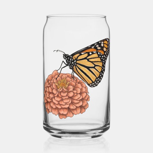 Monarchvlinder Blikvorm Glas (Voorkant)