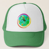 Monarchvlinder Bloementuin Trucker Pet (Voorkant)