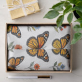 Monarchvlinder Bloemmotief Tissuepapier (Geschenk)