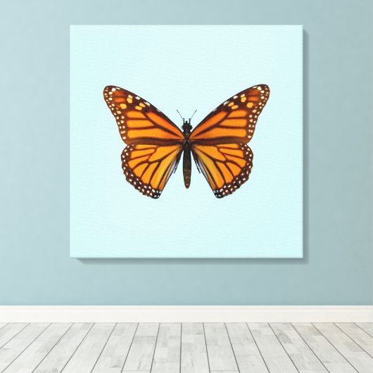 Monarchvlinder Canvas Afdruk (Insitu (Houten vloer))