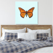 Monarchvlinder Canvas Afdruk (Insitu (Slaapkamer))