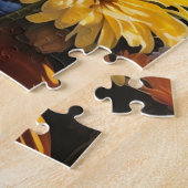 Monarchvlinder in de tuin legpuzzel (Zijkant)