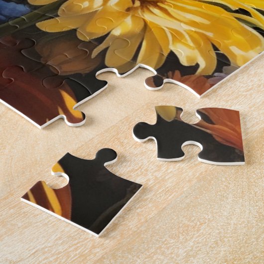 Monarchvlinder in de tuin legpuzzel (Zijkant)