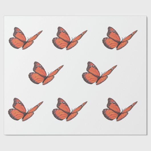 monarchvlinder-inpakpapier cadeaupapier (Vlak)