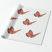 monarchvlinder-inpakpapier cadeaupapier (Uitgerold)