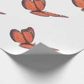 monarchvlinder-inpakpapier cadeaupapier (Hoek)
