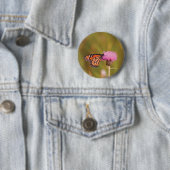 Monarchvlinder Knop Ronde Button 5,7 Cm (In situ)