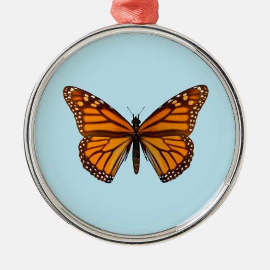 Monarchvlinder Metalen Ornament (Voorkant)