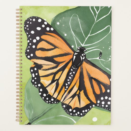 Monarchvlinder | Mooie Aquarel Planner (Voorkant)