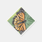 Monarchvlinder | Mooie Aquarel Servet (Hoek)