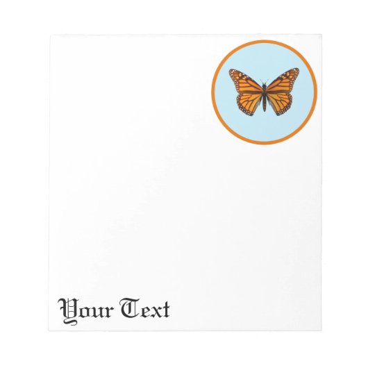 Monarchvlinder Notitieblok (Voorkant)