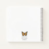 Monarchvlinder notitieboek (Achterkant)