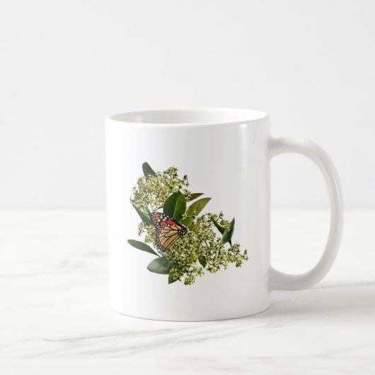 Monarchvlinder op Euonymus Koffiemok (Rechts)