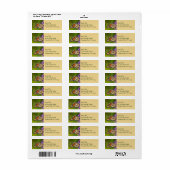 Monarchvlinder op Liatris Etiket (Full Sheet)