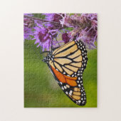 Monarchvlinder op Liatris Legpuzzel (Verticaal)