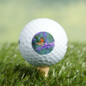 Monarchvlinder op paarse Seringbloem Golfballen (Insitu Shirt)