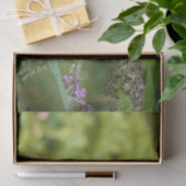 Monarchvlinder op paarse vlinderstruik tissuepapier (Geschenk)