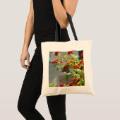 Monarchvlinder op rode vlinderstruik tote bag (Voorkant (product))