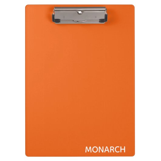 Monarchvlinder oranje kleur naam klembord (Voorkant)