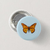 Monarchvlinder Ronde Button 3,2 Cm (Voorkant /achterkant)