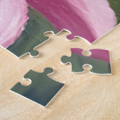 Monarchvlinder Roze Bloem Bloemschilderij Legpuzzel (Zijkant)