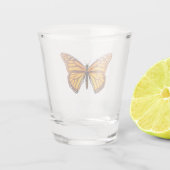 Monarchvlinder Shot Glas (Achterkant)