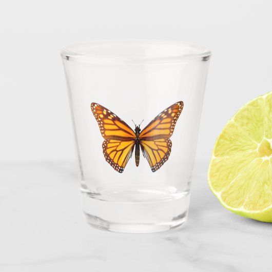 Monarchvlinder Shot Glas (Voorkant)