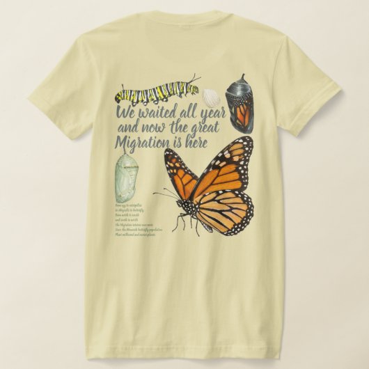 Monarchvlinder T-shirt (Laag Achter)