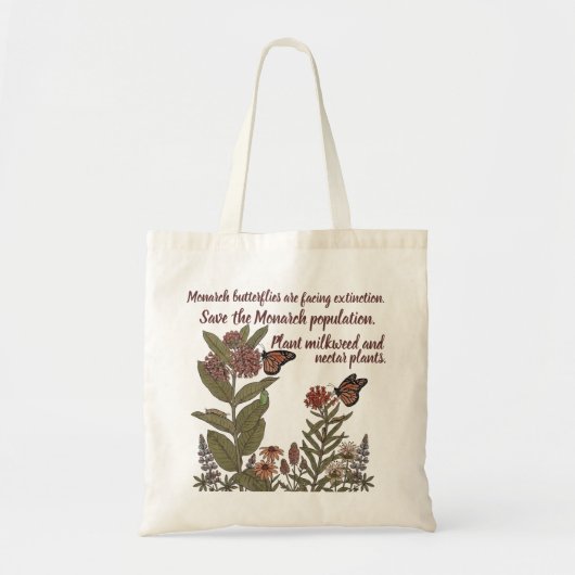 Monarchvlinder Tote Bag (Voorkant)