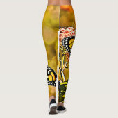 Monarchvlinder Tuinkunst Leggings (Achterkant)