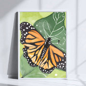 monarchvlinder | Waterverf schilderen Poster