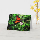 "Monarchvlinder" Wenskaart #2 Kaart (Gele Bloem)