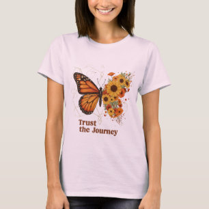 Monarchvlinder Zonnebloem Bloemontwerp – Vertrouw T-shirt