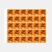 Monarchvlinderontwerp - Kleine vierkante kleding L Labels (Vel)