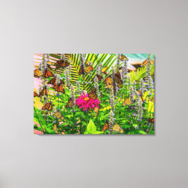 Monarchvlinders 36 x 24 opgespannen canvasprint canvas afdruk
