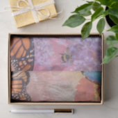 Monarchvlinders en Bijen Collage  Tissuepapier (Geschenk)