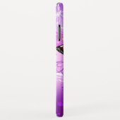 Monarchvlinders op paarse achtergrond Case-Mate iPhone case (Achterkant/rechts)