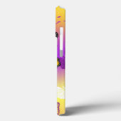 Monarchvlinders op paarse achtergrond Case-Mate iPhone case (Achterkant / Links)