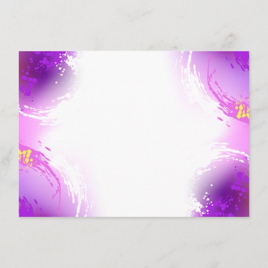 Monarchvlinders op paarse achtergrond informatiekaartje (Achterkant)