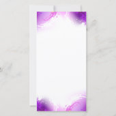 Monarchvlinders op paarse achtergrond kaart (Achterkant)