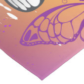 Monarchvlinders op paarse achtergrond korte tafelloper (Hoek)