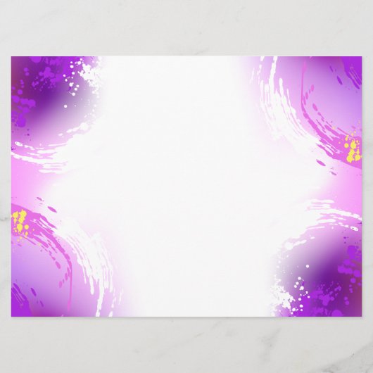 Monarchvlinders op paarse achtergrond menu (Achterkant)