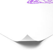 Monarchvlinders op paarse achtergrond perfect poster (Hoek)