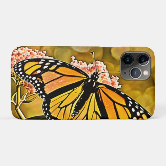 Monarchvlindertuin Kunst Case-Mate iPhone Case (Achterkant (horizontaal))