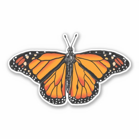 Monardevlinder Sticker (Voorkant)