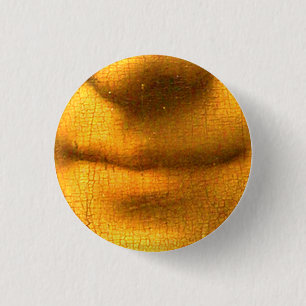 Mona's glimlach ronde button 3,2 cm