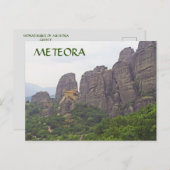 MONASTERIA VAN METEORA, GRIEKENLAND BRIEFKAART (Voorkant / Achterkant)
