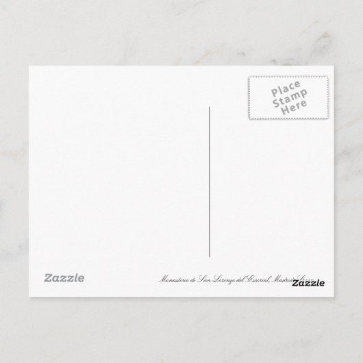 Monasterio DE San Lorenzo del Escorial Briefkaart (Achterkant)