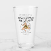 Monasteros Ristorante, Chicago Glas (Achterkant)